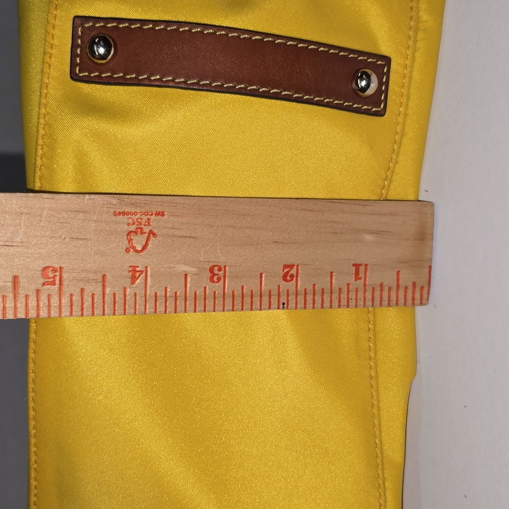 DOONEY AND BOURKE Nylon Hobo Shoulder Tote Bag Yellow Designer Bag - Picture 16 of 16